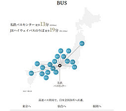 グランザ名駅南 アクセス図