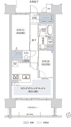 グランザ名駅南 間取り B