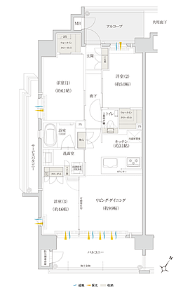 クレアネクスト下荒田 プラージュ 間取り A
