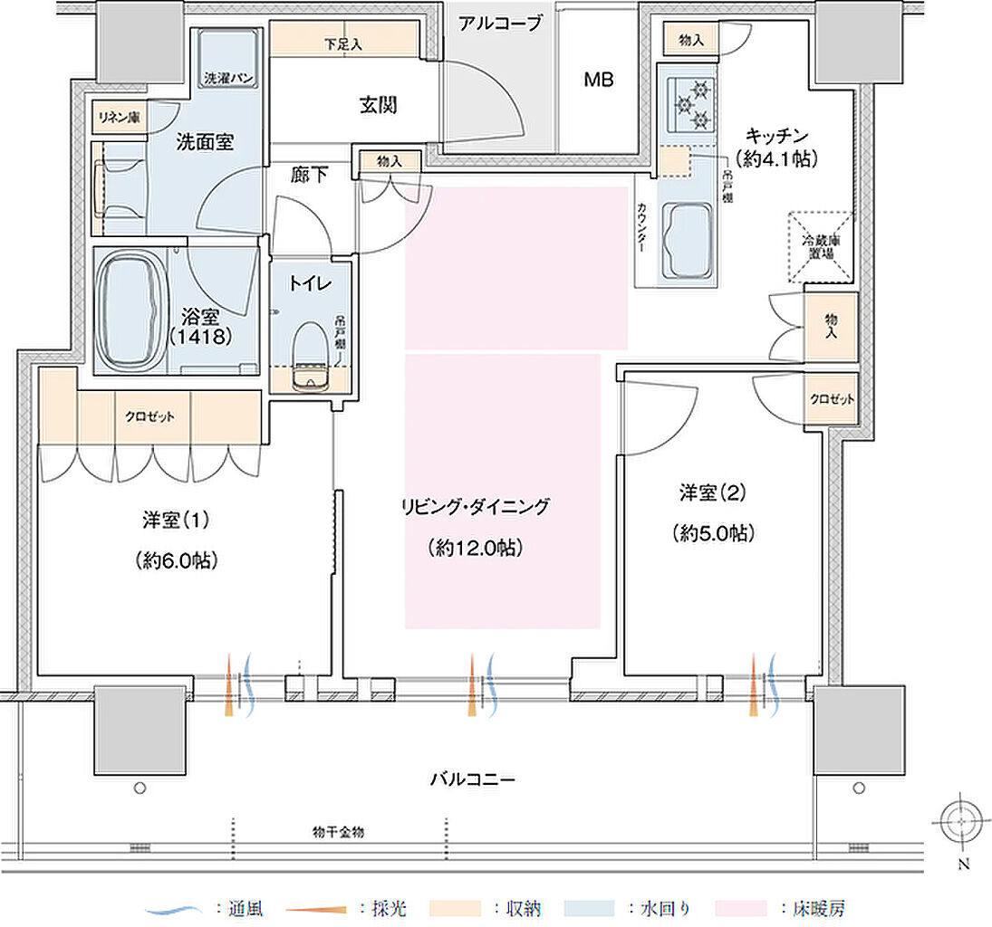 J.GRAN TOWER 京都向日町 間取り AI
