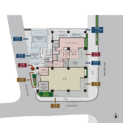 ワザック函館・五稜郭行啓通り 共用部