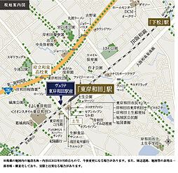 ヴェリテ東岸和田駅前 現地案内図