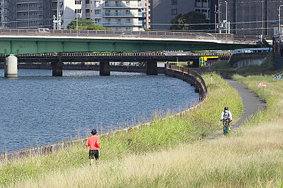 なにわ自転車道(神崎川) 約130m（徒歩2分）