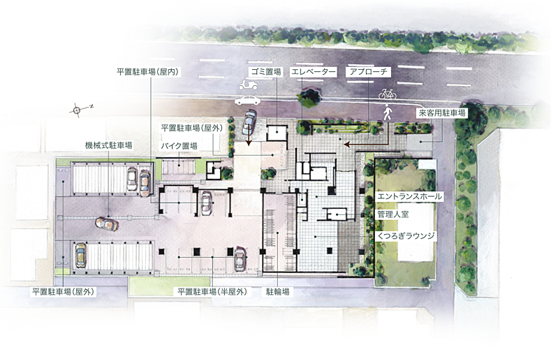 グランドオーク帯山 共用部