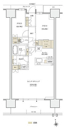 シエリアシティ大津におの浜 間取り BE【MENU1】