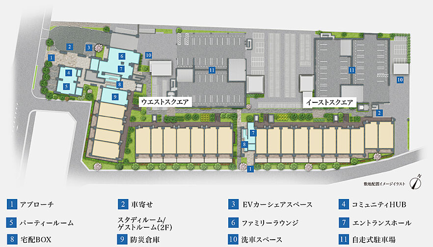 シエリアシティ星田駅前＜イーストスクエア＞ 共用部