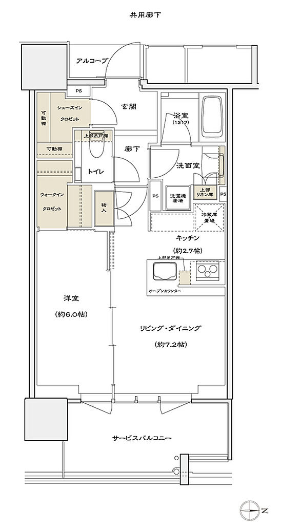 シエリアタワー北浜 間取り D