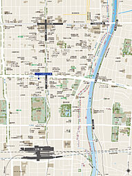 シエリア京都烏丸五条 現地案内図