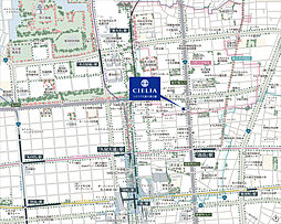 シエリア久屋大通公園 現地案内図
