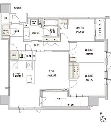 Tステージ豊田浄水arc. 間取り E