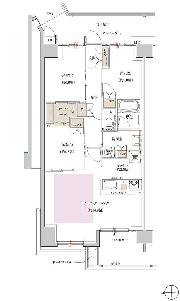クレヴィアシティ神戸舞子駅前 間取り BA