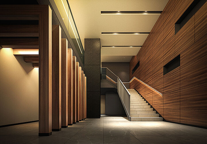 エンブル・パーク＆レジデンス駿河池田 ホール完成予想CG