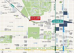 シティホーム札幌ステーションスクエア 現地案内図