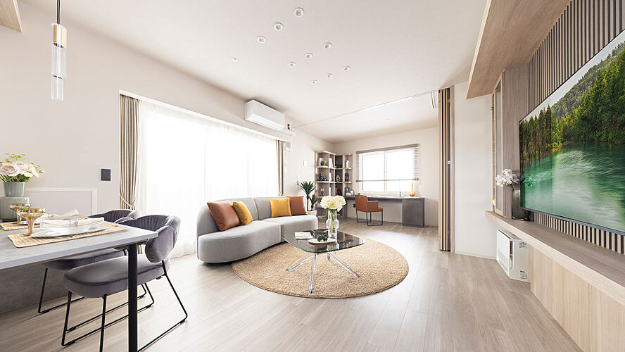 シティホームセントリック札幌中島公園 リビング・ダイニング