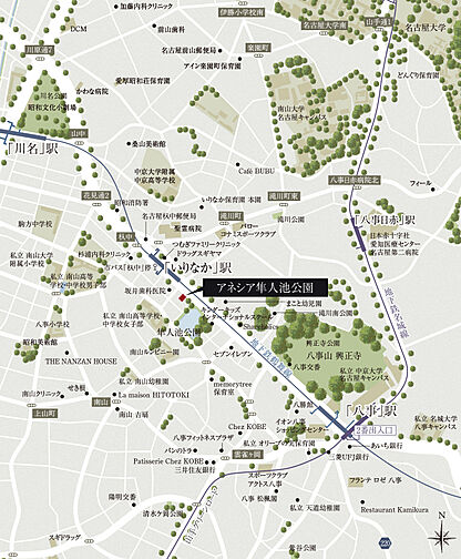 アネシア隼人池公園 現地案内図