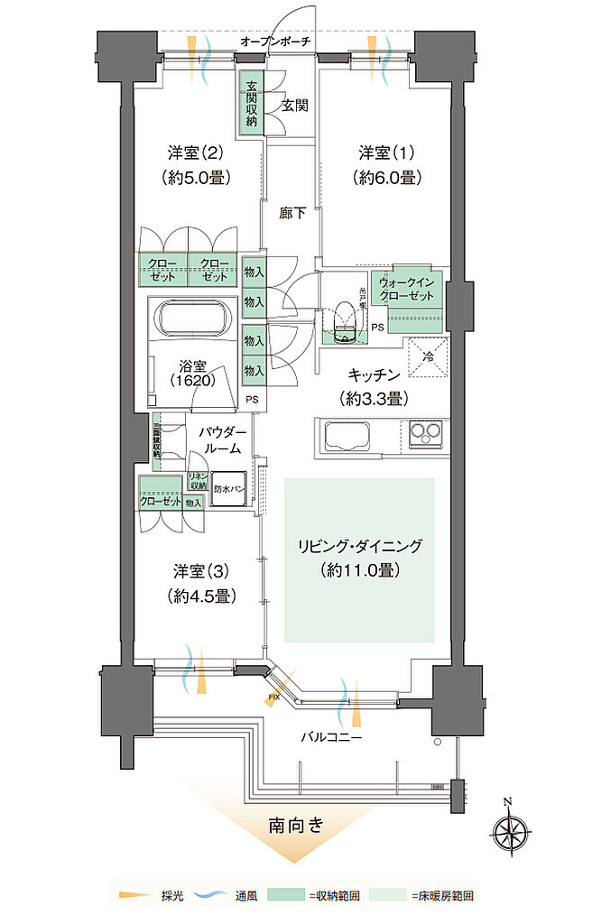 レジデンシャル仙台卸町 間取り G