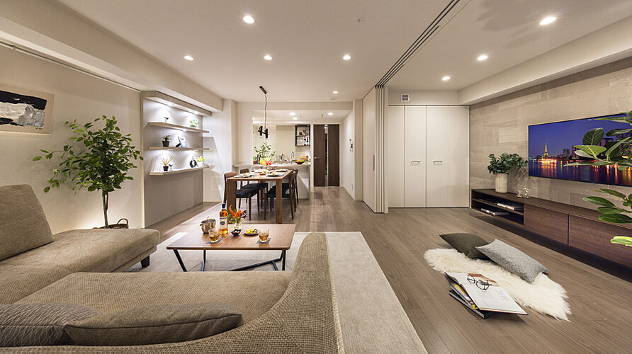 アルビオ・ステーション札幌桑園 リビング・ダイニング