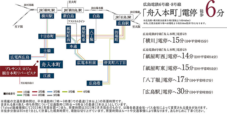 プレサンス ロジェ 観音本町リバービスタ：交通図