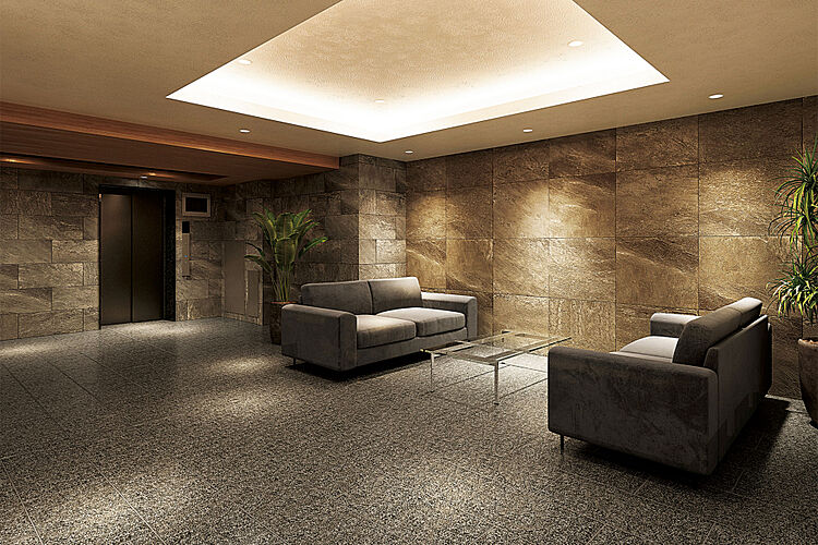 プレサンス ロジェ 大津京 レイクヴィラ ラウンジ完成図<br />
