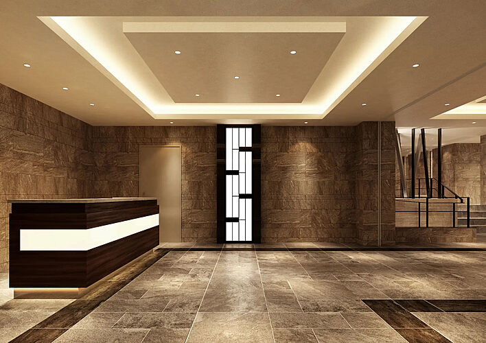 プレサンス ロジェ 上前津駅前 THE RESIDENCE コンシェルジュカウンター完成図