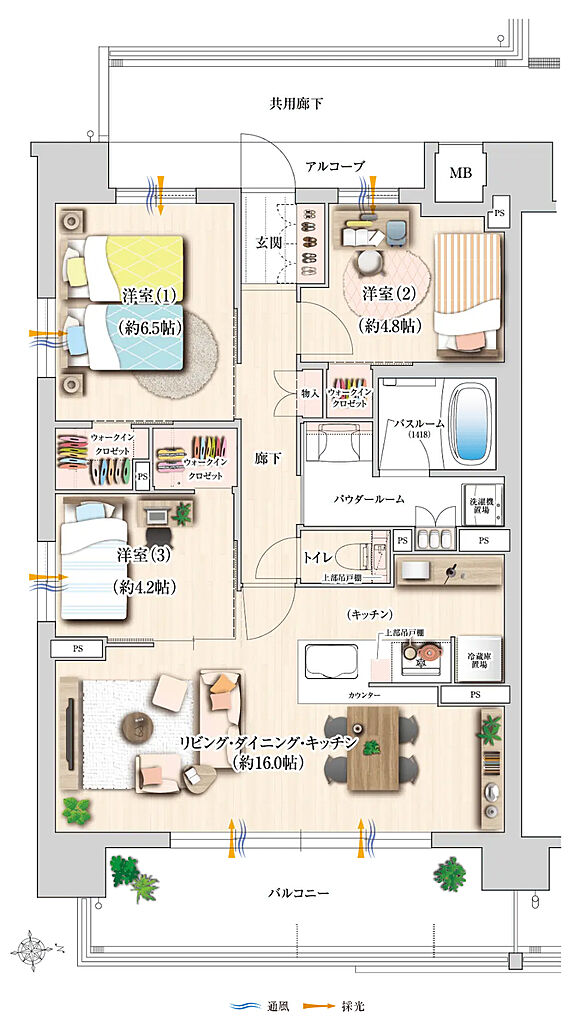 プレサンス ロジェ 上前津駅前 THE RESIDENCE 間取り K【MENU1】