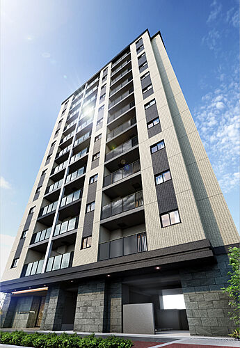 プレサンス レイズ 福島海老江 ミレイユ 外観完成予想図