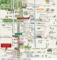 プレサンス グラン 橦木町 現地案内図