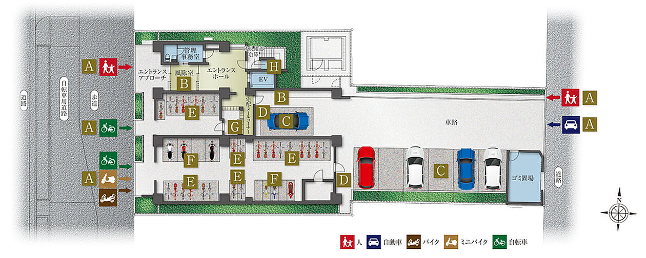 プレサンス レイズ 鶴舞公園 共用部