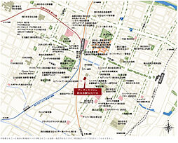 プレサンス ロジェ 四日市駅SOUTH 現地案内図