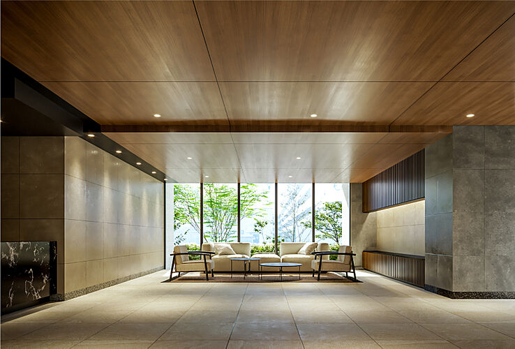 プレサンス ロジェ 城北公園 エントランスホール完成予想図