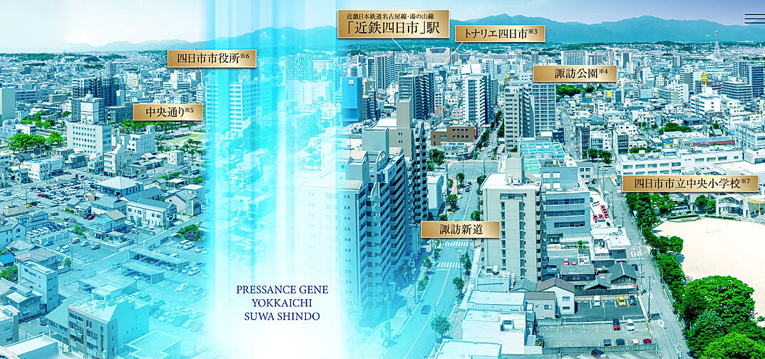 プレサンス ジェネ 四日市諏訪新道 外観