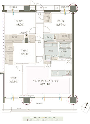 レ・ジェイドシティ橋本III 間取り III-X【PREMIUM PLAN】