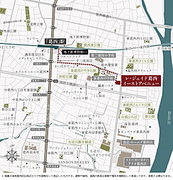 レ・ジェイド葛西イーストアベニュー 現地案内図