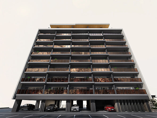 レクシア田迎サウスブライト 外観完成予想CG