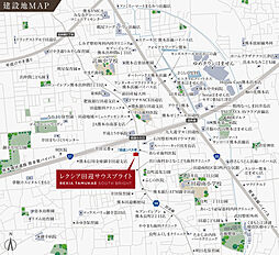 レクシア田迎サウスブライト 現地案内図