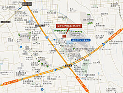 レクシア熊本 ザ・コア 現地案内図