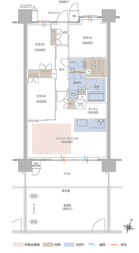 レジデンシャル枚方 間取り Eg