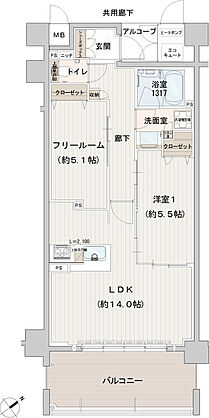ハイク守山駅東 間取り B