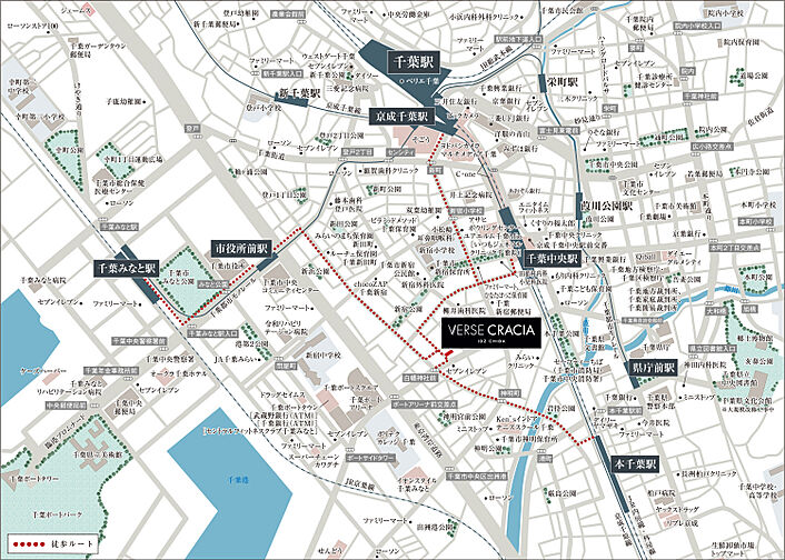 ヴァースクレイシアIDZ千葉 現地案内図