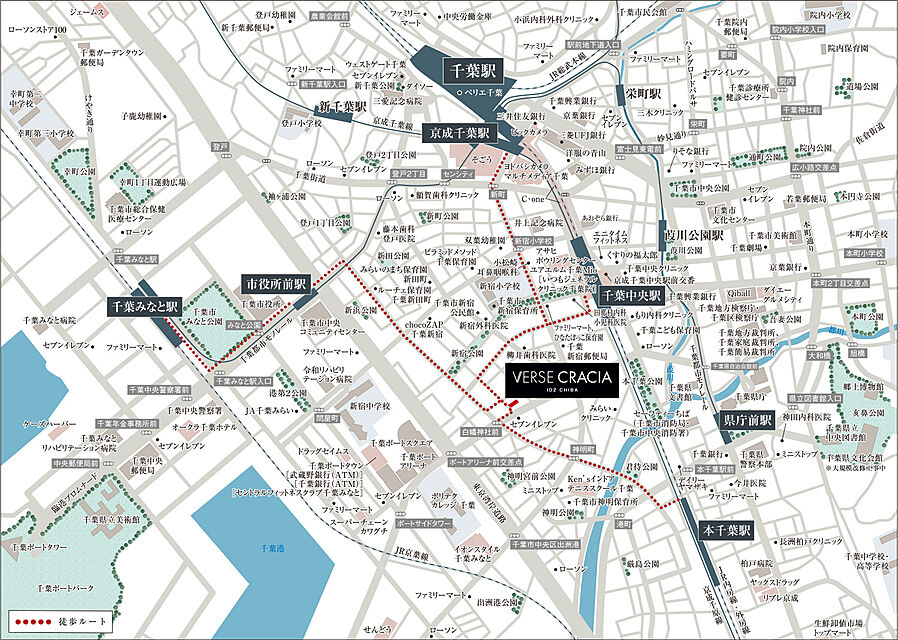 ヴァースクレイシアIDZ千葉：案内図