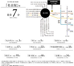 イノバス名駅 アクセス図