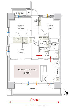 イノバス安城テラス 間取り A