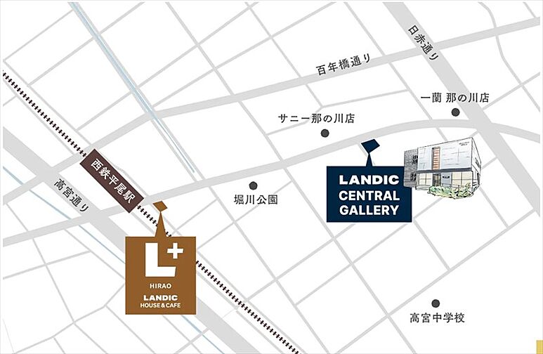 デュ・レジア薬院 ザ シティ モデルルーム案内図