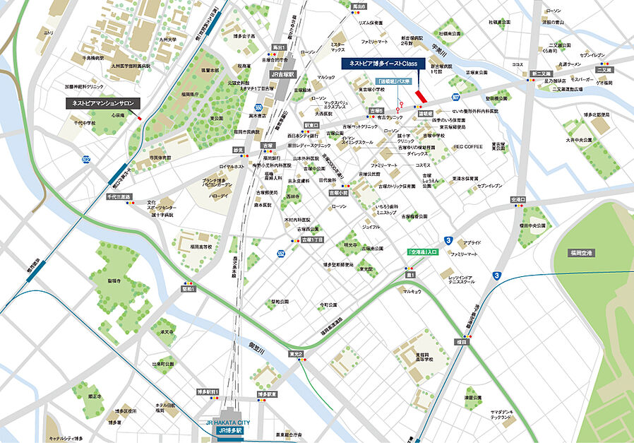 ネストピア博多イーストClass：案内図