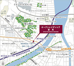 オープンレジデンシア室見 現地案内図