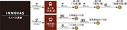 イノバス西新 アクセス図