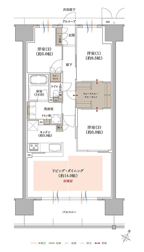 プラネスーペリア グラン大津瀬田 間取り I