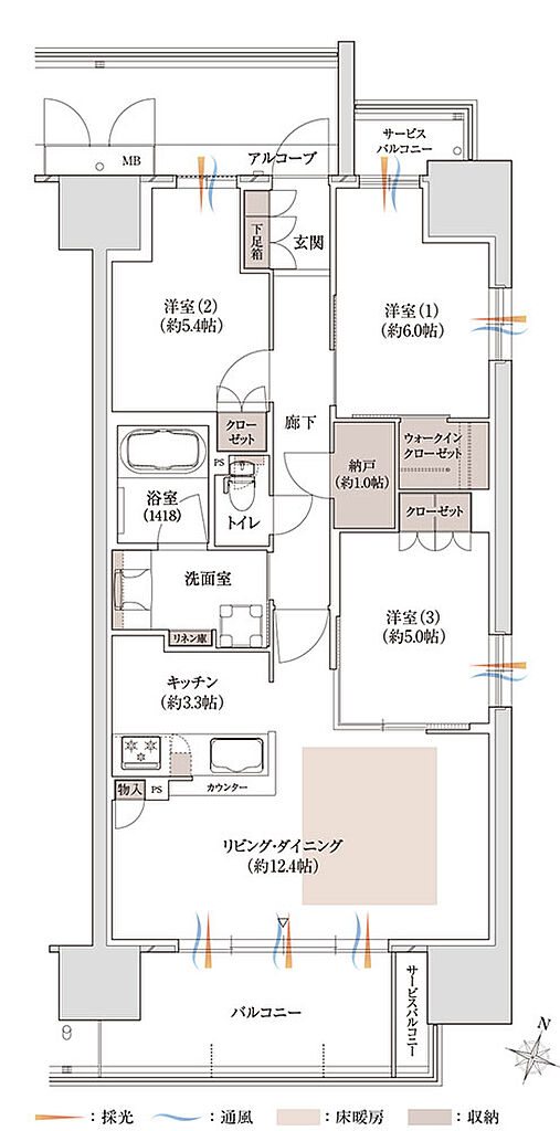 プラネスーペリア泉北原山公園 間取り 【先着順】E