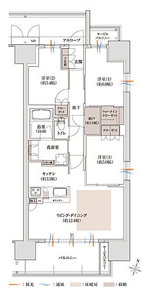 プラネスーペリア泉北原山公園 間取り 【先着順】E