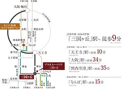プラネスーペリア三国ヶ丘 アクセス図